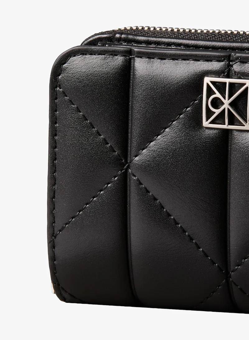 CALVIN KLEIN  Quilted Zip Around Flap Wallet for Women | Best Price UAE