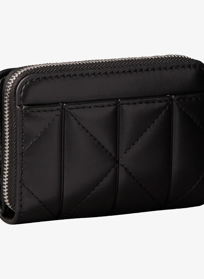 CALVIN KLEIN Quilted Zip Around Flap Wallet