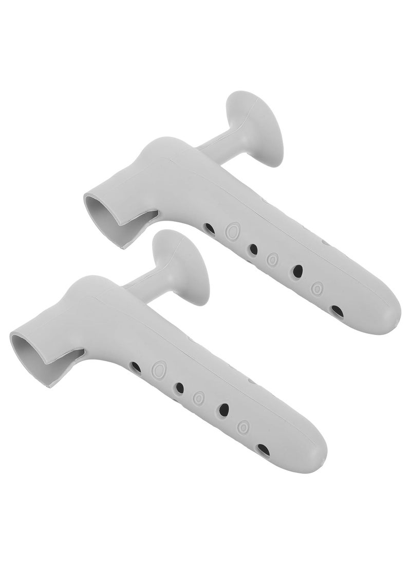 2pcs Silicone Door Handle Glove Cover Door Knob Sleeve Door Stop Wall Door Handle Sleeve -Collision Door Handle Baby Safety Equipment.  - Image 1