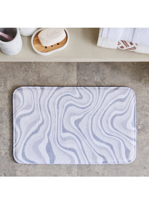 Austin Lila Foam Printed Bath Mat - 35x55 cm
