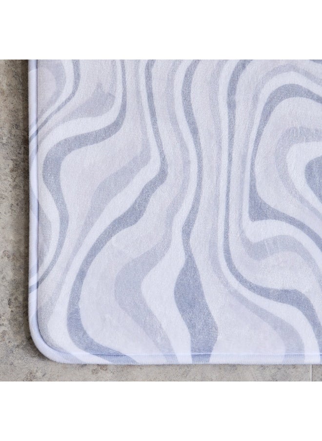 Austin Lila Foam Printed Bath Mat - 35x55 cm