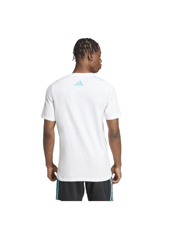 Adidas Mer Dna Gftee M White Motorsport T-Shirts For Men XS - Image 3