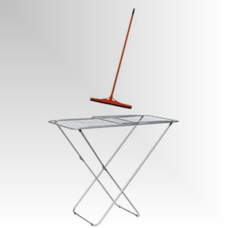 Floor Wiper 120cm Long Handle + Winsor Steel Clothes Dryer - Image 3