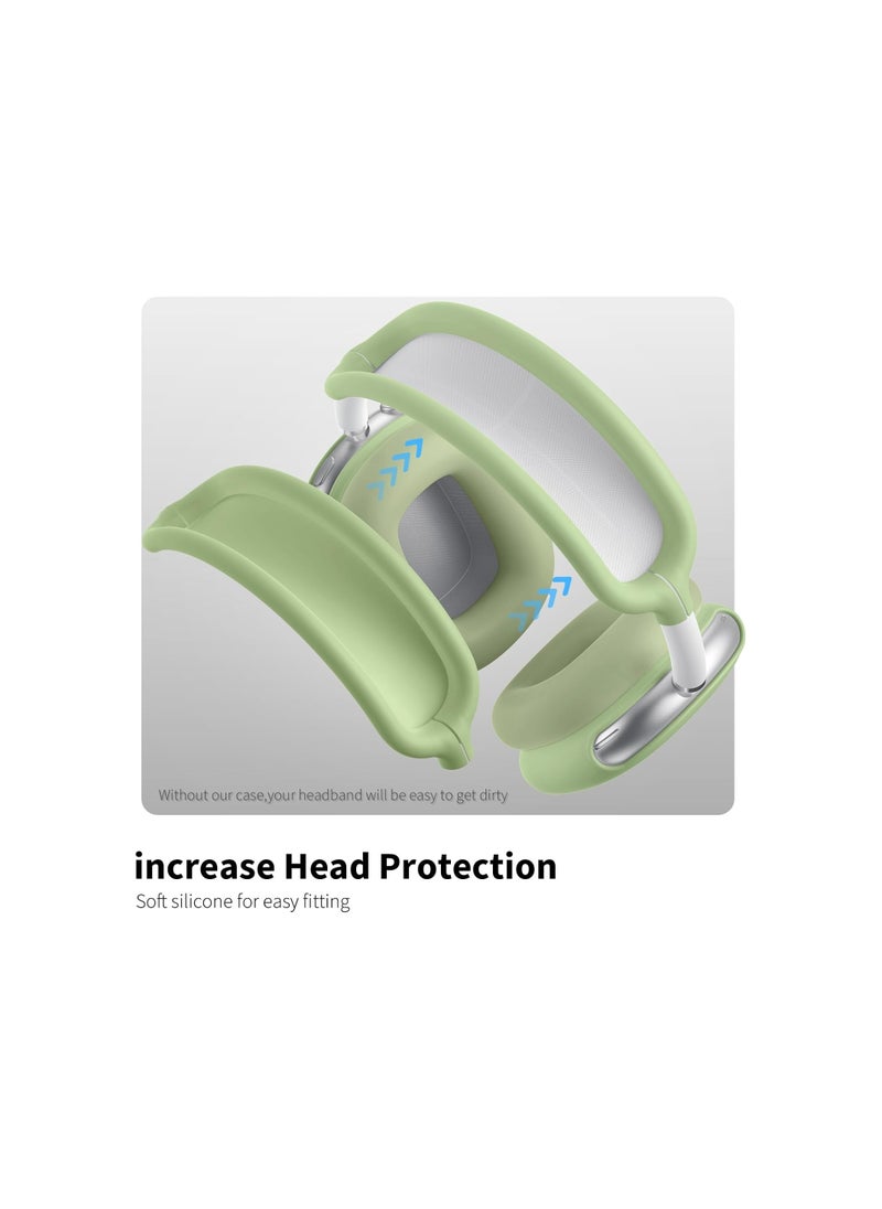 Generic - Silicone Case Cover for AirPods Max Case, Anti-Scratch Ear Pad Case Cover/Ear Cups Cover/Headband Cover for AirPods Max,Accessories Protector for Apple AirPods Max - Image 1