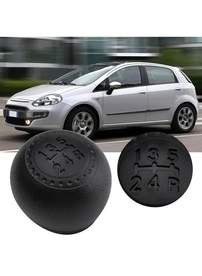 Black 5 Speed 6 Speed Gear Shift Knob with Gear Return Spring Fits FIAT Punto 188 1999 2012 - Image 1