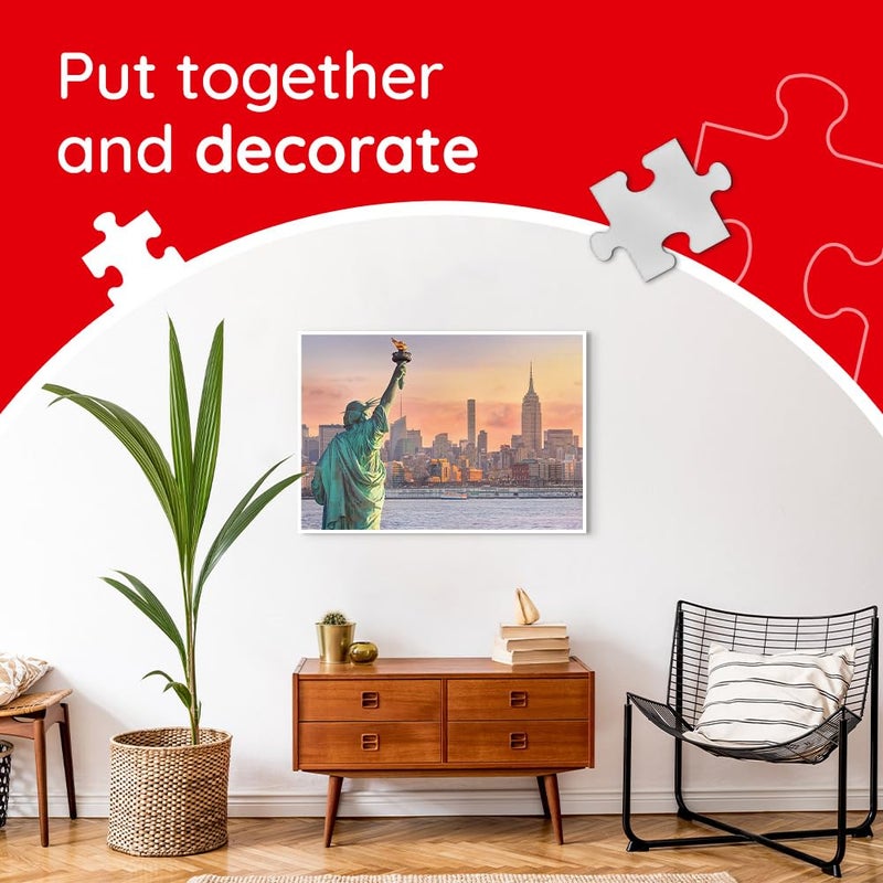 Trefl - Square Box - Underwater Life - 3000 Piece Jigsaw Puzzle Red 46"x33" Print, DIY, Creative Fun, Classic Jigsaw for Adults and Children from 15 Years Old - Image 5