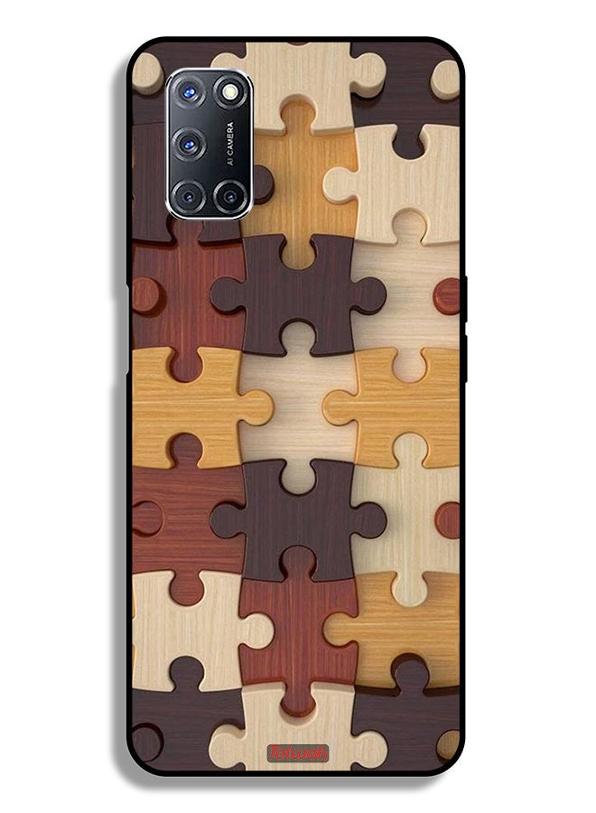 Tolwak Oppo A52 Protective Case Cover Wooden Pattern - Image 1