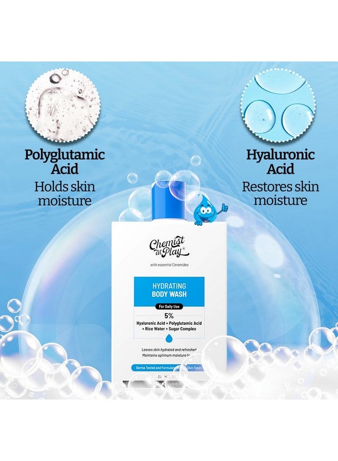 كيميست_أت_بلاي غسول الجسم المرطب من Chemist at Play | غسول الجسم بحمض الهيالورونيك بنسبة 5% لترطيب مكثف | يقلل من التقشر والحكة | للبشرة الجافة | حمض البولي غلوتاميك وحمض الهيالورونيك | للنساء والرجال | 236 مل - Image 5