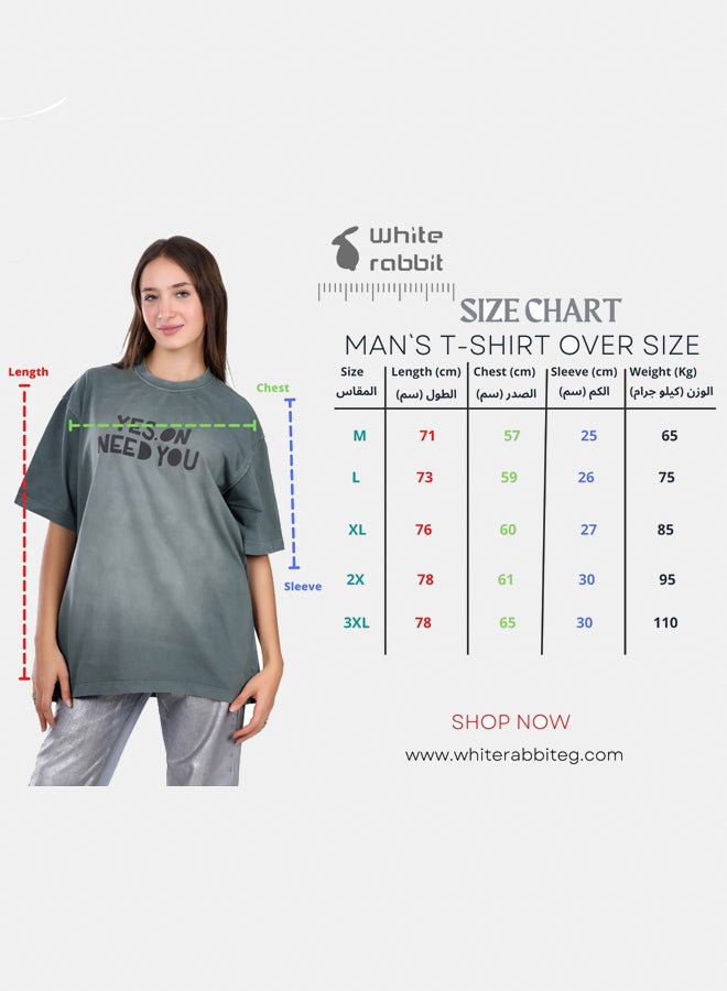 WHITE RABBIT Slip On Oversized Cotton T-Shirt  - Image 5