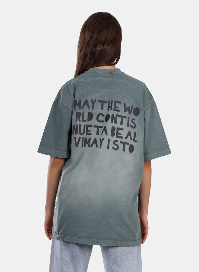 WHITE RABBIT Slip On Oversized Cotton T-Shirt  - Image 4