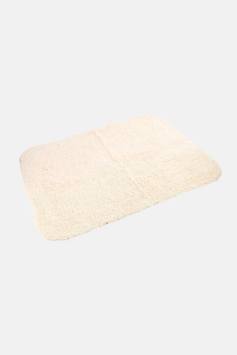 Muy Mucho Two Tone Bath Rug, Multicolor