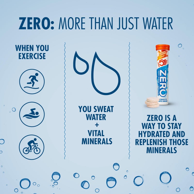 High5 ZERO Electrolyte Tablets - Hydration Tablets Enhanced with Vitamin C - 0 Calories & Sugar Free - Boost Hydration, Performance & Wellness - Orange & Cherry (20x, Pack of 1) - Image 5