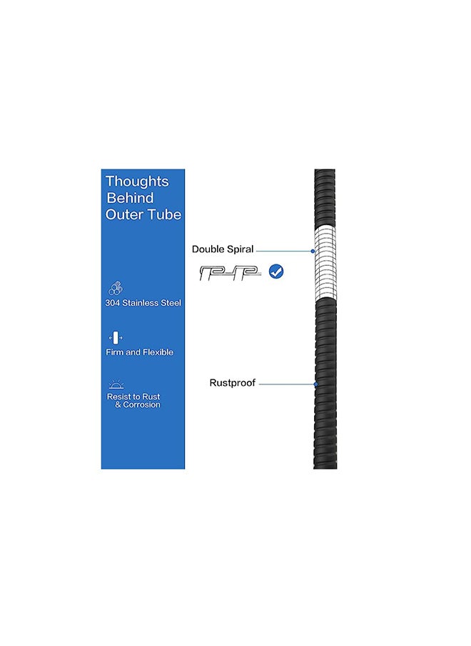 Generic 1.5 meter stainless steel shower hose, flexible and leak-proof  - Image 4