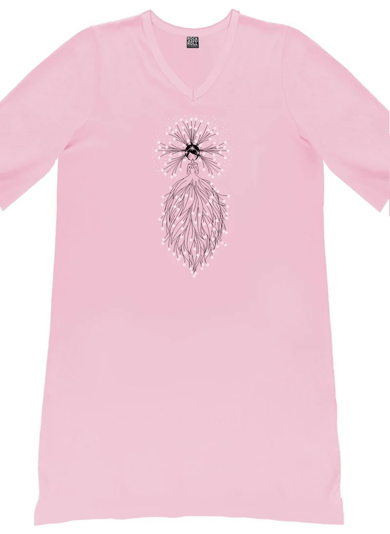 Rock&Roll Relaxed Pink Dress