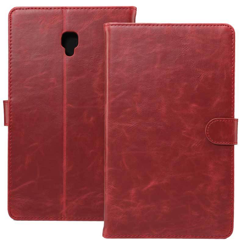 Retro Crazy Horse Pattern Tab A T380 Flat Leather Case Flip Card Holder For Samsung T580 Protective Case - Image 4
