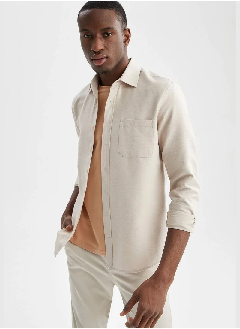 ديفاكتو Regular Fit Long Sleeve Shirt
