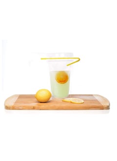 KASTWAVE HassanOuld 100 pcs Disposable Drink Container Set - Reclosable Zipper Plastic Pouches Bags Drinking Bags with Colorful Straws (Transparent)  - Image 4