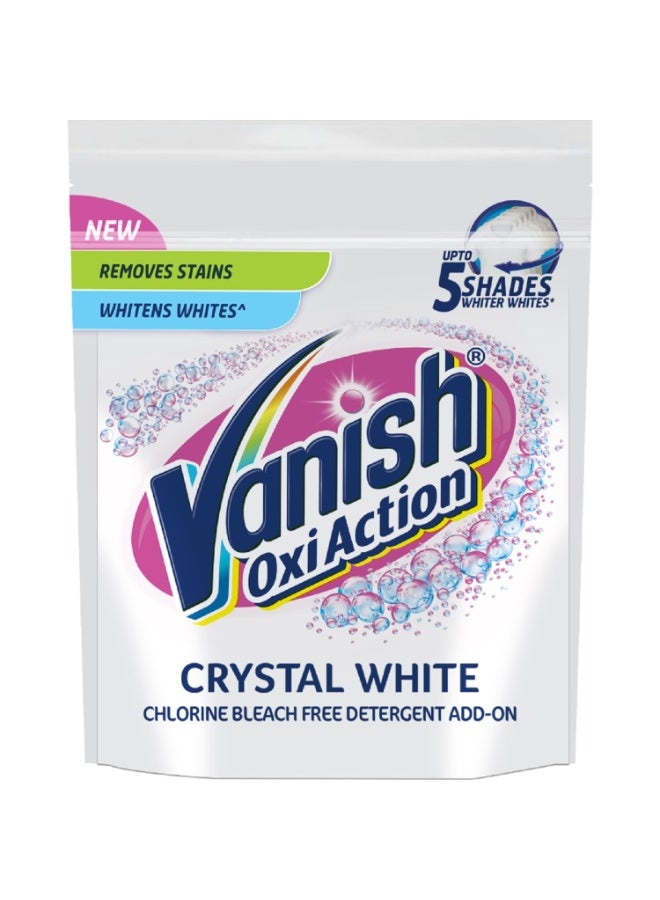 Vanish Crystal White 400 gm,Fabric Whitener|Detergent Add-On Powder|Whites like new|Instant Stain Remover|Chlorine Bleach Free|Suitable with all Washing Detergent Powders & Liquids - Image 1