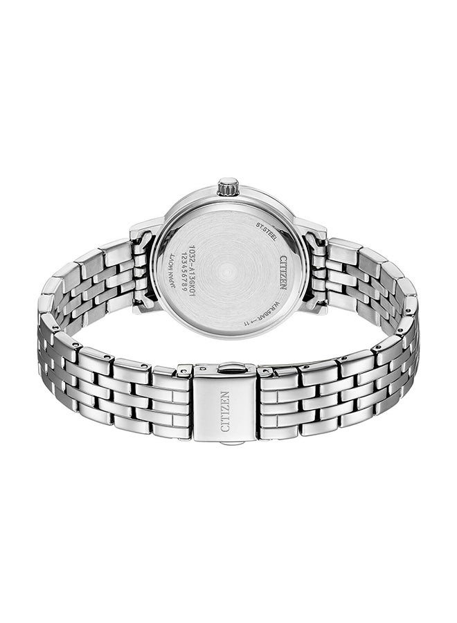 CITIZEN Women's Analog Round Shape Stainless Steel Wrist Watch EL3100-55W - 31 Mm - Image 2