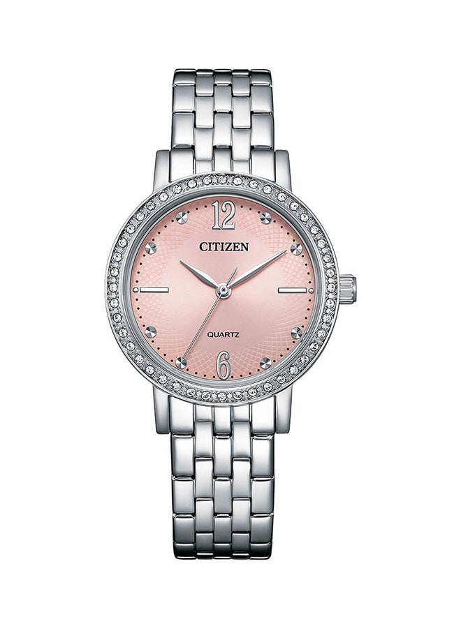 CITIZEN Women's Analog Round Shape Stainless Steel Wrist Watch EL3100-55W - 31 Mm - Image 1