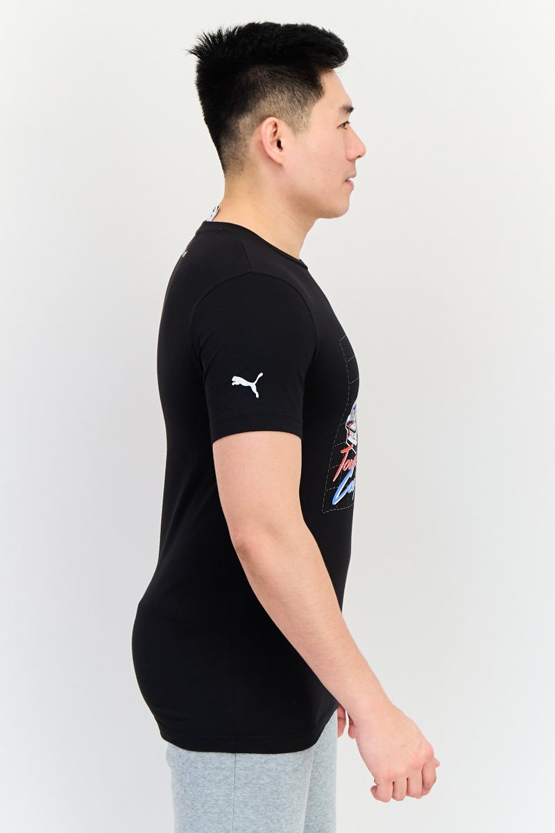 Puma x Motosport Men Sportswear Fit Short Sleeves Outdoor T-Shirt, Black - Image 4