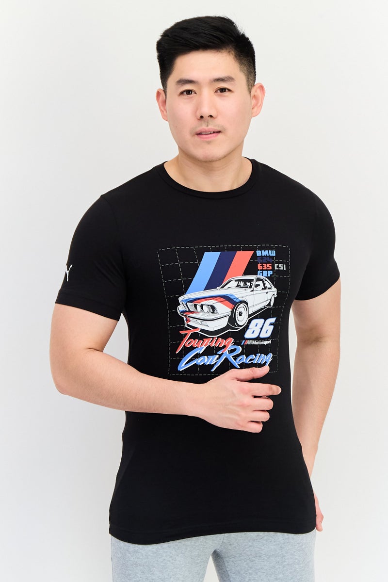 Puma x Motosport Men Sportswear Fit Short Sleeves Outdoor T-Shirt, Black - Image 1