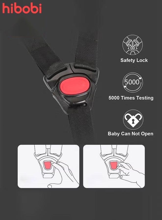 hibobi Safety Seat for Newborn Baby Car for Baby Basket Car for Sleeping With A Portable Hand Basket Rocking Chair - Grey - Image 5