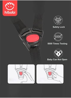 hibobi Safety Seat for Newborn Baby Car for Baby Basket Car for Sleeping With A Portable Hand Basket Rocking Chair - Black  - Image 5