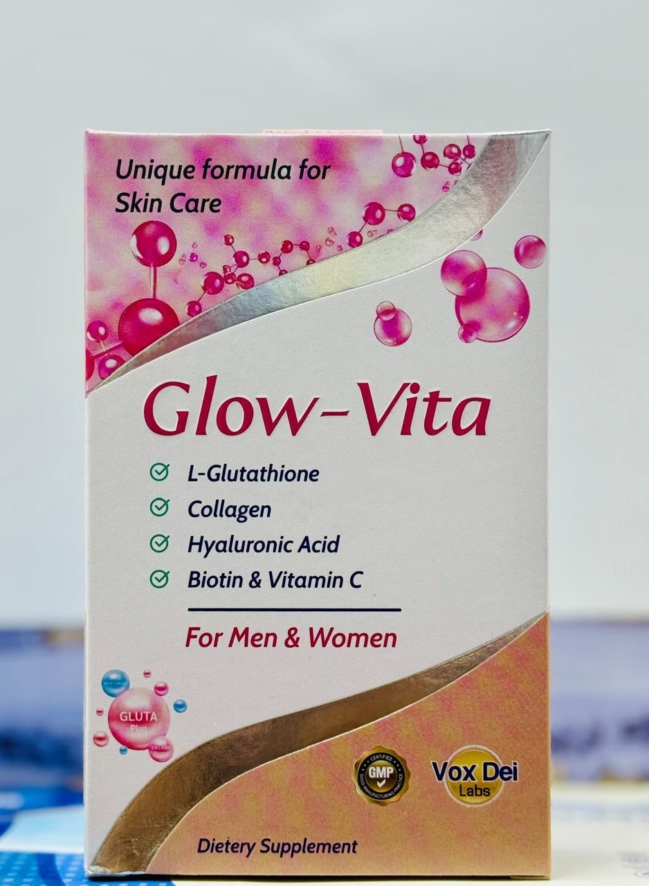 glutathione in abu dhabi pharmacy Vox Dei Labs Glow Vita Skin Care Tablets – Unique Formula with L-Glutathione, Collagen, Hyaluronic Acid, Biotin & Vitamin C for Radiant Skin | 30 Tablets | Best Price UAE klaire labs glutathione L-Glutamine Pack Size:2 Bottles - £28.04 / a bottle br-g