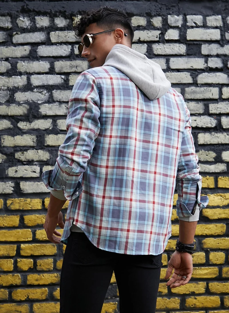 Campus Sutra Men's Multi Checks Print Shirt