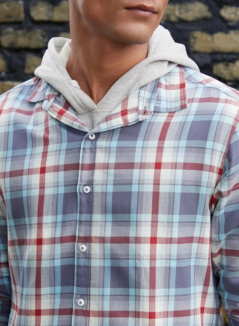Campus Sutra Men's Multi Checks Print Shirt
