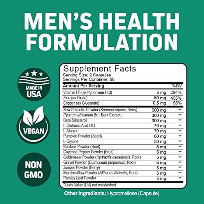 Herbtonics Prostonic Ultra: Dual Prostate & Hair Support for Men – Saw Palmetto, Beta-Sitosterol, Pumpkin Seed – Promotes Urinary Health & Natural DHT Blocking – 120 Capsules - Image 2