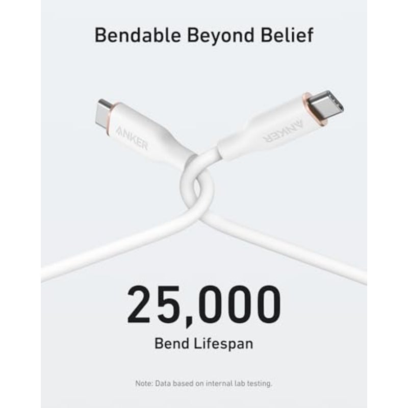 USB C Cable for iPhone 17/16, MacBook Pro 2020, Galaxy 240W Fast Charging, USB 2.0, 6ft, Nylon Braided, Black, Durable Tangle-Free - Image 5
