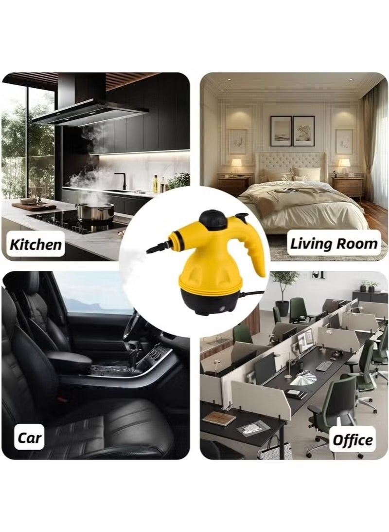 BUYCO Handheld Steam Cleaner – High-Pressure Deep Cleaning Machine with 9 Multi-Purpose Attachments for Home, Kitchen & Car - Image 2