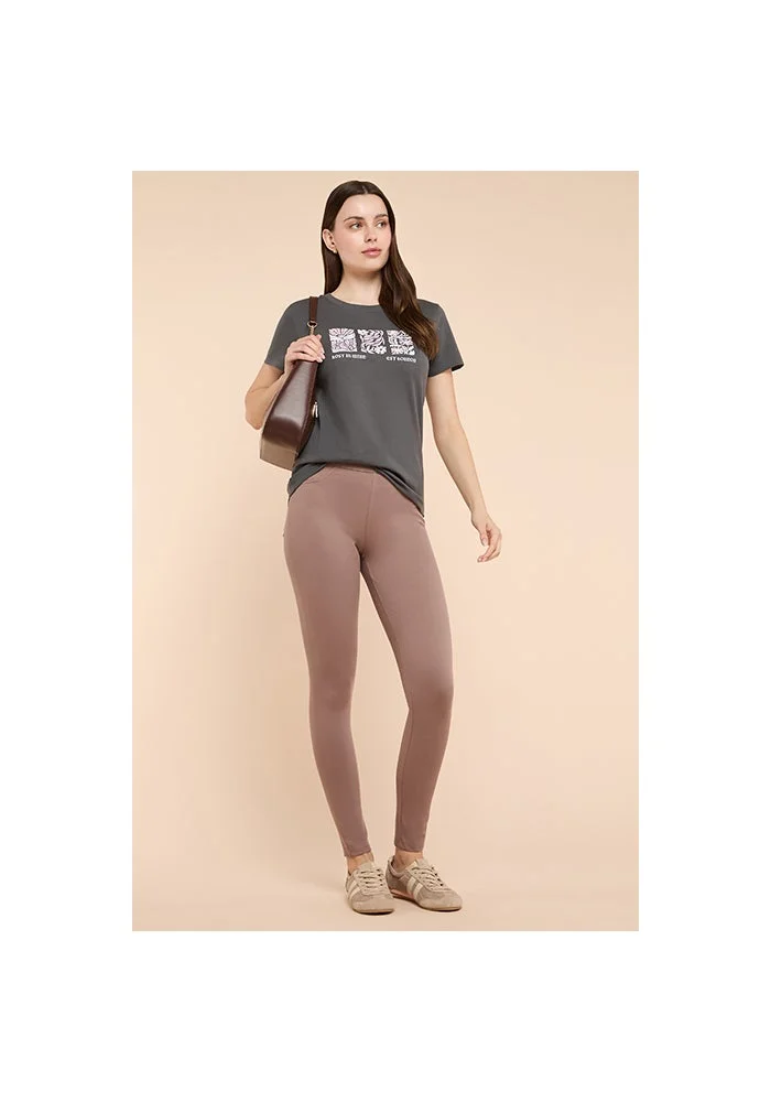 R&b Printed T-Shirt with Crew Neck and Short Sleeves
