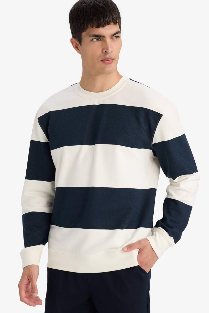 DeFacto Striped Sweatshirt - Image 3