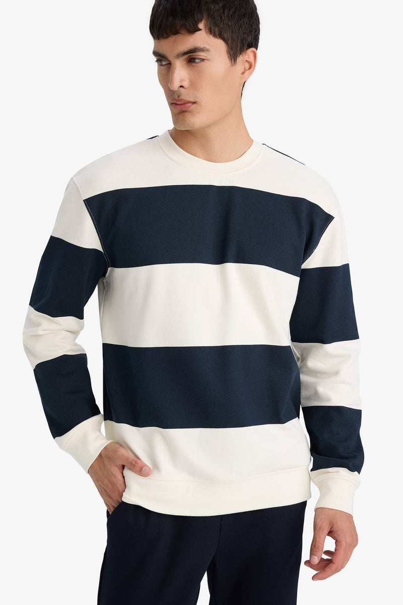 DeFacto Striped Sweatshirt - Image 1