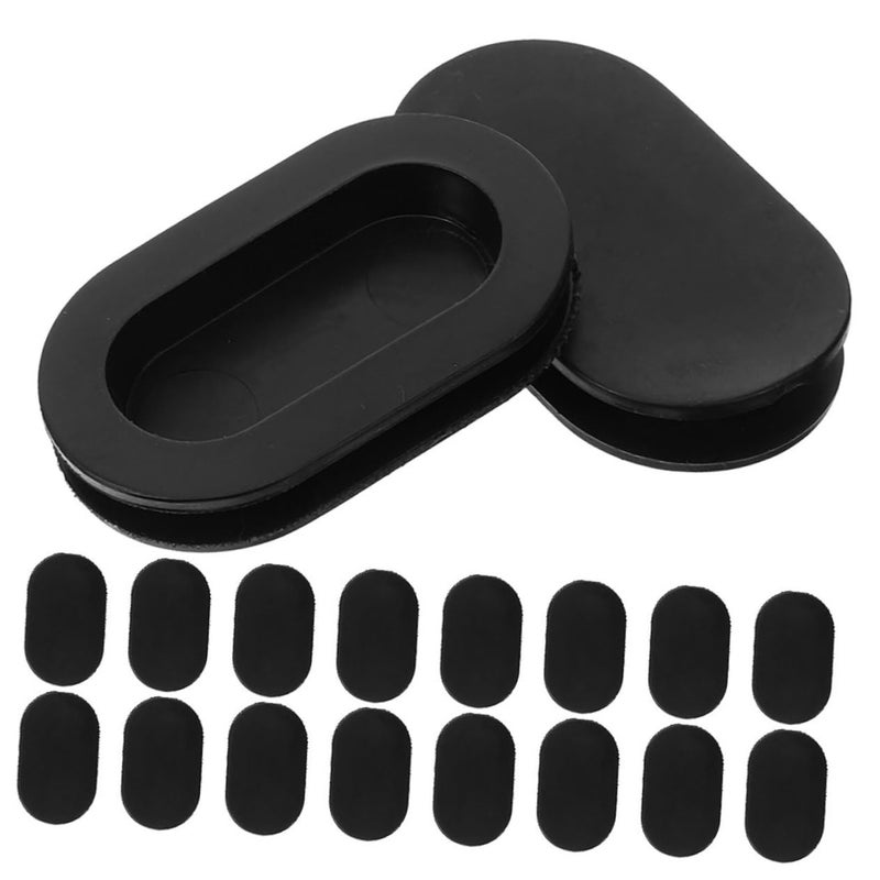 20pcs Rubber Oval Stoppers For Money Saving Box Secure Double Design Storage - Image 2