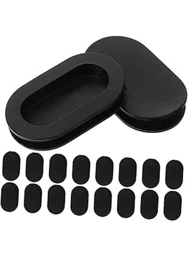 20pcs Rubber Oval Stoppers For Money Saving Box Secure Double Design Storage - Image 1
