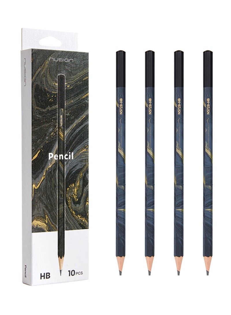 NUSIGN 10-Piece HB Graphite Pencils - Image 1