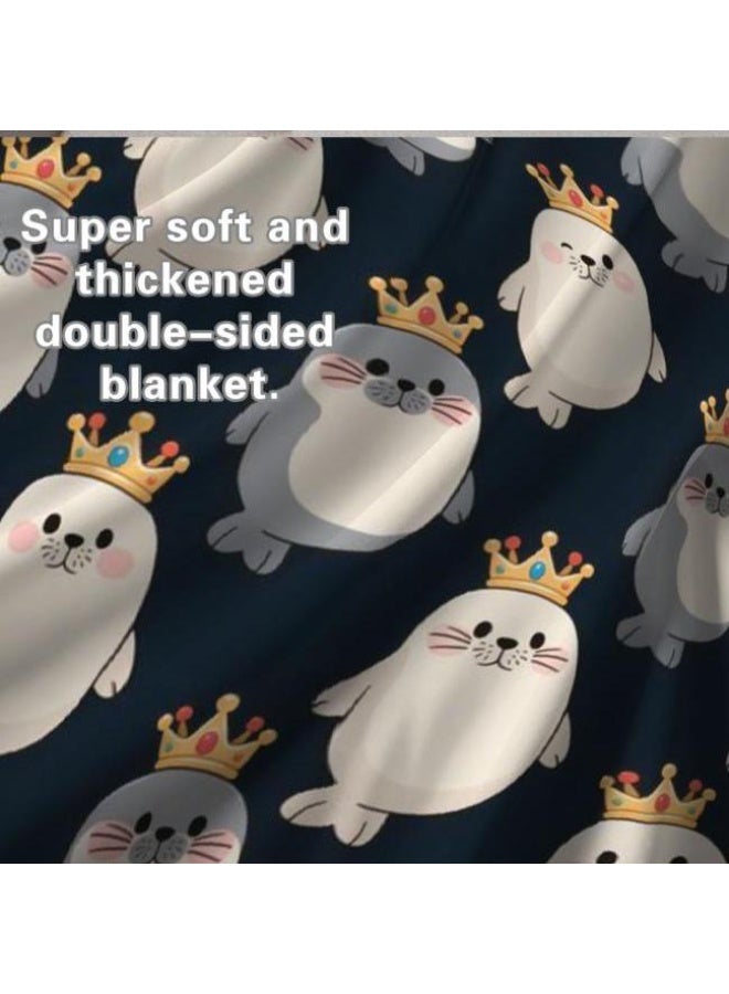 عام بطانية رقيقة من الفانيلا الكرتونية للأطفال والرضع (دافئة ومريحة، ومناسبة للنوم والألعاب) 70 سم * 100 سم - Image 5