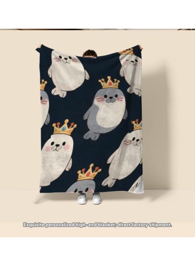 عام بطانية رقيقة من الفانيلا الكرتونية للأطفال والرضع (دافئة ومريحة، ومناسبة للنوم والألعاب) 70 سم * 100 سم - Image 2