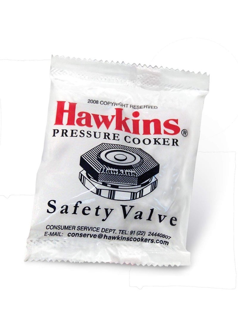 Hawkins Aluminium Safety Valve For All Hawkins Pressure Cookers From 1.5 Litre To 14 Litre, Black, Standard (BP SV), 14 Liter - Image 1