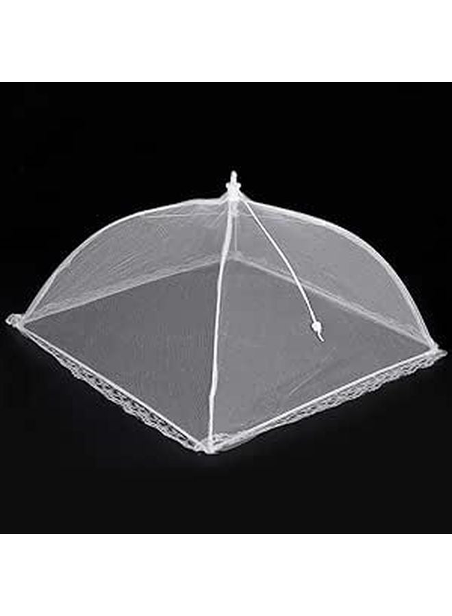 Collapsible Fine Mesh Food Cover For Plates Mosquito Protection Camping Picnic BBQ Kitchen - Image 1