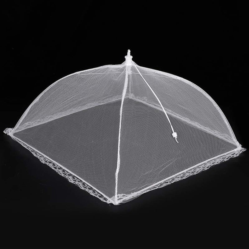 Collapsible Fine Mesh Food Cover For Plates Mosquito Protection Camping Picnic BBQ Kitchen - Image 2