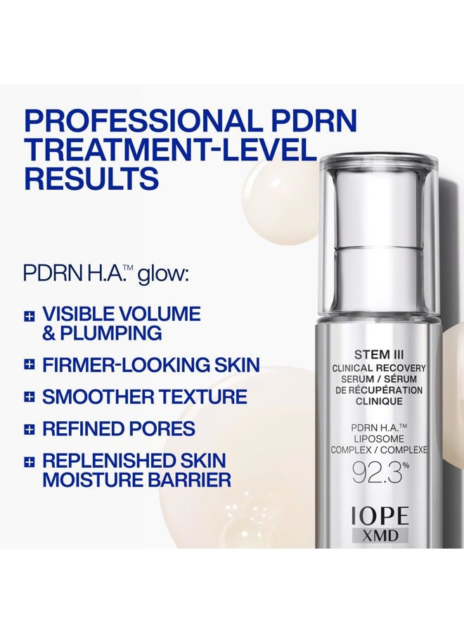 Iope XMD Stem III Clinical Recovery Serum - Professional PDRN Treatment-Level Results - Visibly Firms, Plumps Volume, and Refines Pores - With Hyaluronic Acid - 1.01 fl. oz. - Image 2
