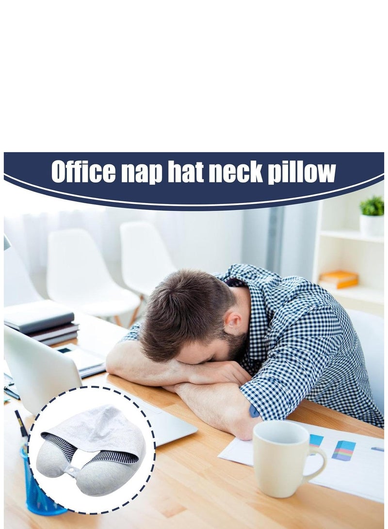 TYCOM Travel Pillows Neck Pillow for Travel U Shape Neck Support Comfortable and Breathable Cover Airplane Travel Kit with Eye Masks Earplugs and Luxury Bag Light Blue.  - Image 5