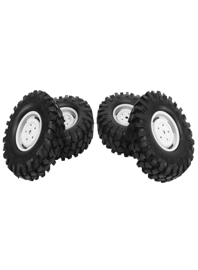 4PCS RC Off Road Vehicle Tires 1.9 Inch Universal Rubber RC Wheels and Tires for RC Off Road Vehicle Climbing Car White - Image 4