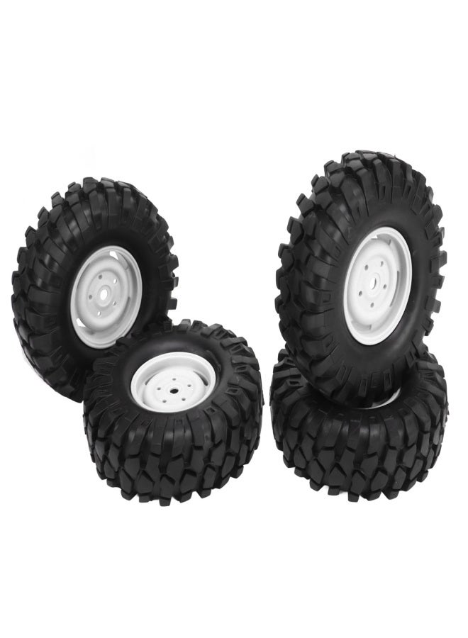 4PCS RC Off Road Vehicle Tires 1.9 Inch Universal Rubber RC Wheels and Tires for RC Off Road Vehicle Climbing Car White - Image 3