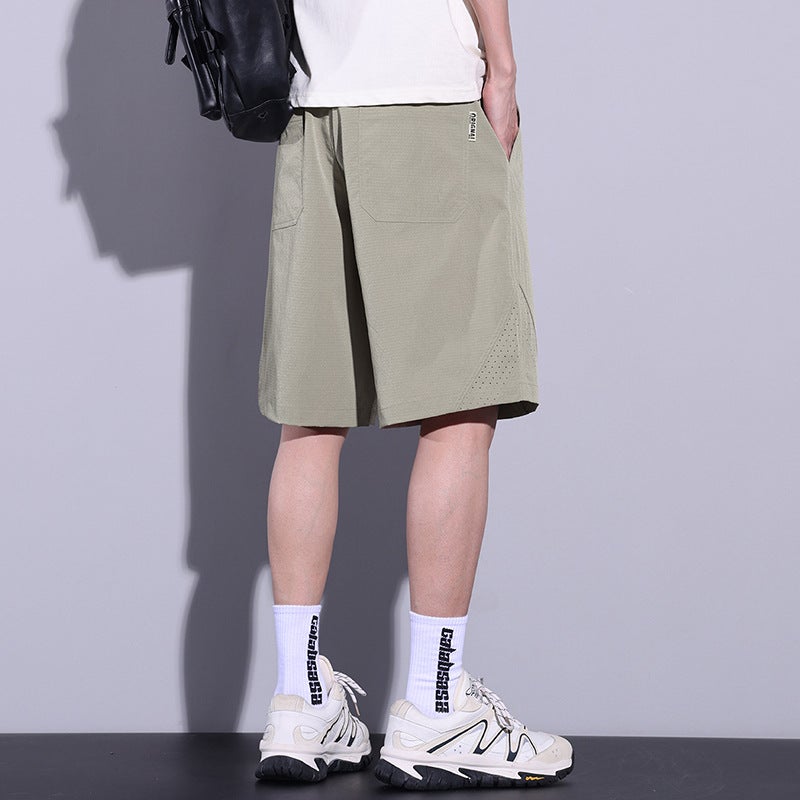 Summer Casual Shorts Boys Summer Thin Loose Beach Breeches Ice Silk Pants Men'S Sports Pants - Image 5
